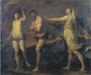 La Cacciata Di Adamo Ed Eva Dal Paradiso Terrestre by Andrea Vaccaro