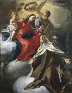 La Sacra Famiglia Impartisce Il Collare A Santa Teresa D'avila