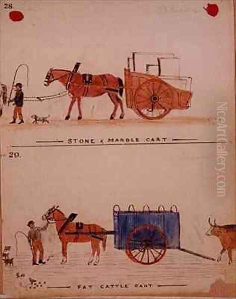 Stone and Marble Cart and Fat Cattle Cart - view 1