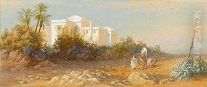 Moorish House At Beer-seeman, Near Algiers by Charles Vacher