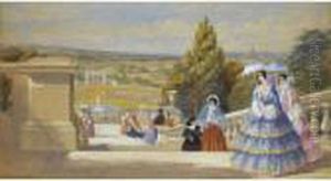 The One Hundred Steps, Shrubland Park by Charles Vacher