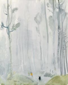 Hunters In The Winter Forest by Endre Vadasz