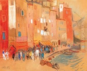 The Bay Of Monaco by Endre Vadasz