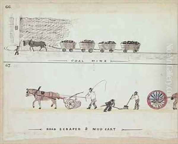 Coal Mine Road Scraper and Mud Cart - view 1