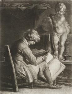 Boy Studying by Wallerand Vaillant