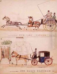 The Dog Cart and the One Horse Brougham by William Francis Freelove