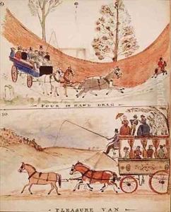 The Four in Hand Drag by William Francis Freelove