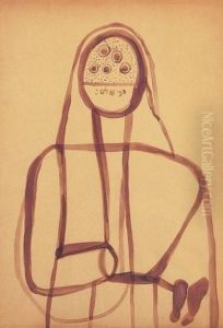 Madonna Torso With Jewish Egg-motif by Lajos Vajda