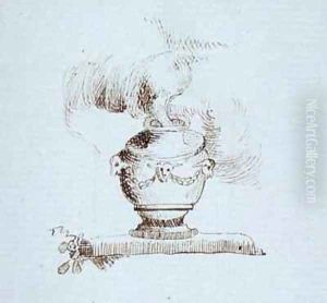 Drawing from Michael Faradays scrapbook by Michael Faraday