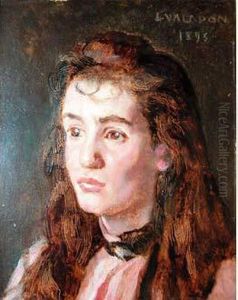 Jeune Femme Brune, 1893, Portrait Presumme De Sa Fille by Jules Emmanuel Valadon