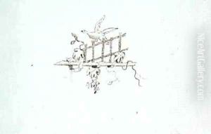 Drawing from Michael Faradays scrapbook 8 by Michael Faraday