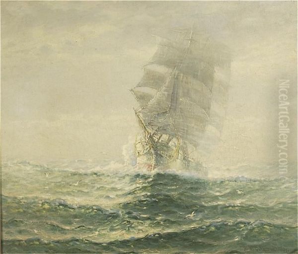 A Ship Rising From The Fog. - view 1