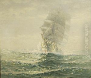 A Ship Rising From The Fog.