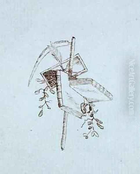 Drawing from Michael Faradays scrapbook 14 - view 1