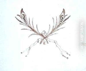 Drawing from Michael Faradays scrapbook 10 by Michael Faraday