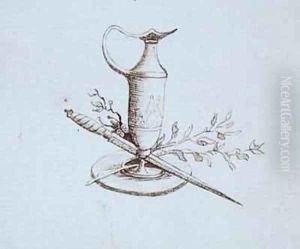 Drawing from Michael Faradays scrapbook 12 by Michael Faraday