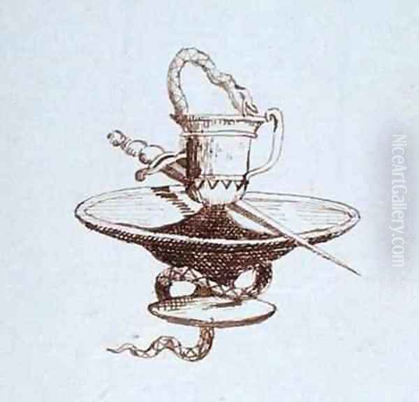 Drawing from Michael Faradays scrapbook 27 - view 1