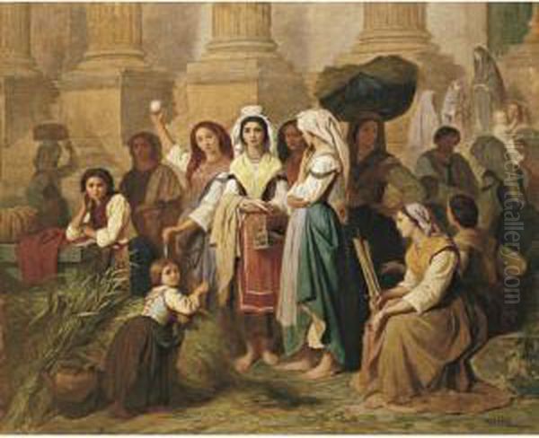 Herb Market In Italy - view 1