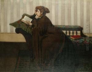 Portrait Of Madame Valette by Adolphe Pierre Valette