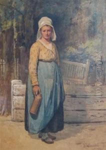 Gathering Firewood And A Companion A Water Carrier, A Pair