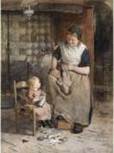 A Peaceful Moment by Hendrik Valkenburg