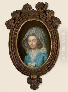 Femme En Buste Portant Un Voile