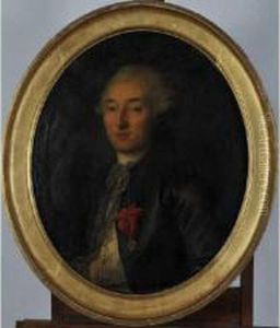 Portrait Presume Du Comte De Mesnilglaise Portant La Medaille De L'ordre De Saint Louis