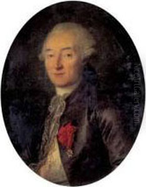 Portrait Presume Du Comte De Mesnilglaise Portant La Medaille De
L'ordre De Saint Louis - view 1