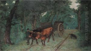 Forest Scene With Cattle Forest Scene With Cattle