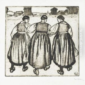 Trois Filles by Edouard Vallet