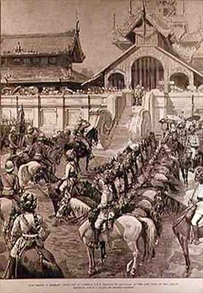 Our Troops in Burmah Reception of General F Roberts in Mandalay at the East Gate of the Palace - view 1