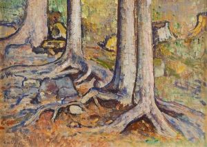 "etude Troncs D'arbres".