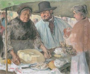 Au Marche by Edouard Vallet