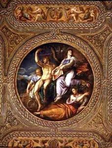 Agriculture Pomona Ceres and Neptune from the ceiling of the library by Battista Franco