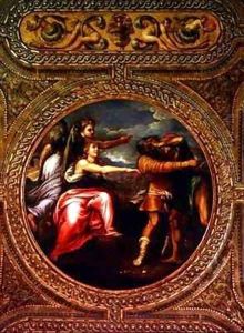 Allegory of Speed Toil and Exercise from the ceiling of the library