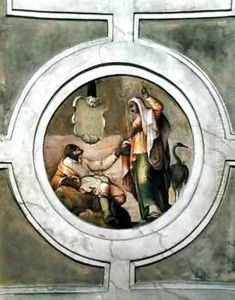 Representation of one of the Virtues from the ceiling of the Grimani Chapel by Battista Franco