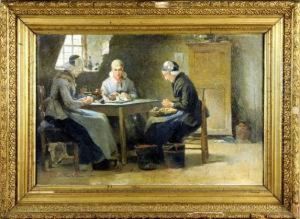 [la Preparation Du Repas] (date1889) by Florimond Van Acker