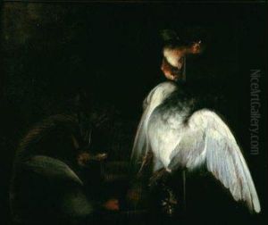 Nature Morte Au Gibier Sur Un Entablement by Willem Van Aelst