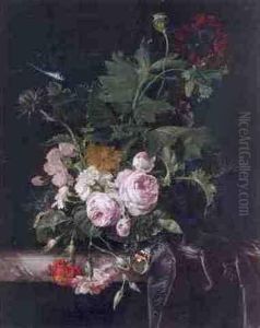 Peonies by Willem Van Aelst