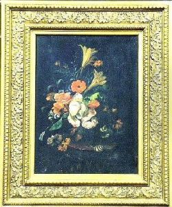 Floral Still Life With Snail