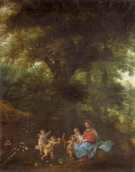 Madonna Und Kind Mit Dem Johannesknaben Und Engeln. - view 1