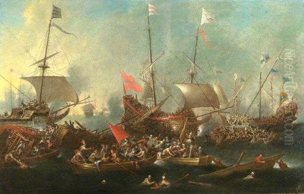The Battle Of Lepanto - view 1
