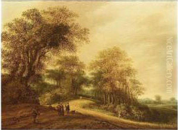 A Wooded Landscape With - view 1