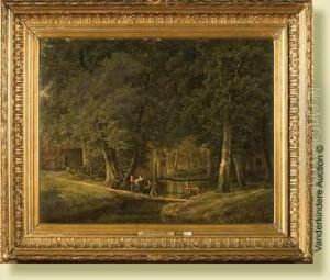 La Rixe Au Moulin A Eau by Henri Van Assche