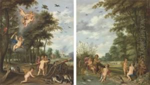 The Four Elements: An Allegory Of Earth And Water by Pieter Van Avont