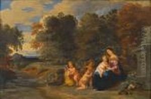 Rest On The Flight Into Egypt by Pieter Van Avont