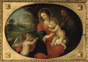 The Rest On The Flight Into Egypt by Pieter Van Avont