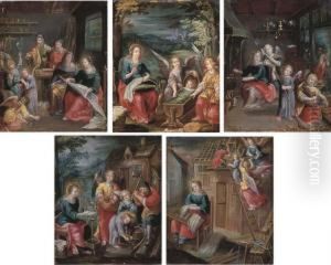 Scenes From The Childhood Of Christ by Pieter Van Avont