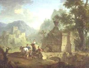 Rustic Landscape by Franz Ferg