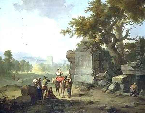 Rustic Landscape with Travellers - view 1